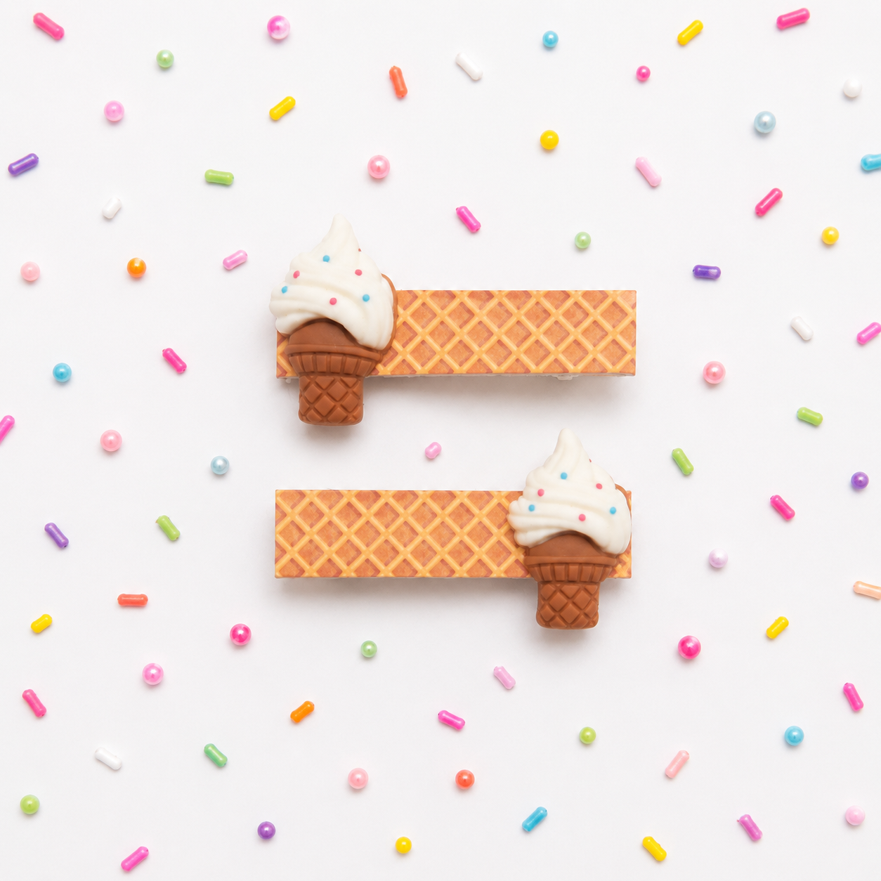 Sprinkle Sundae Clip Set (2)