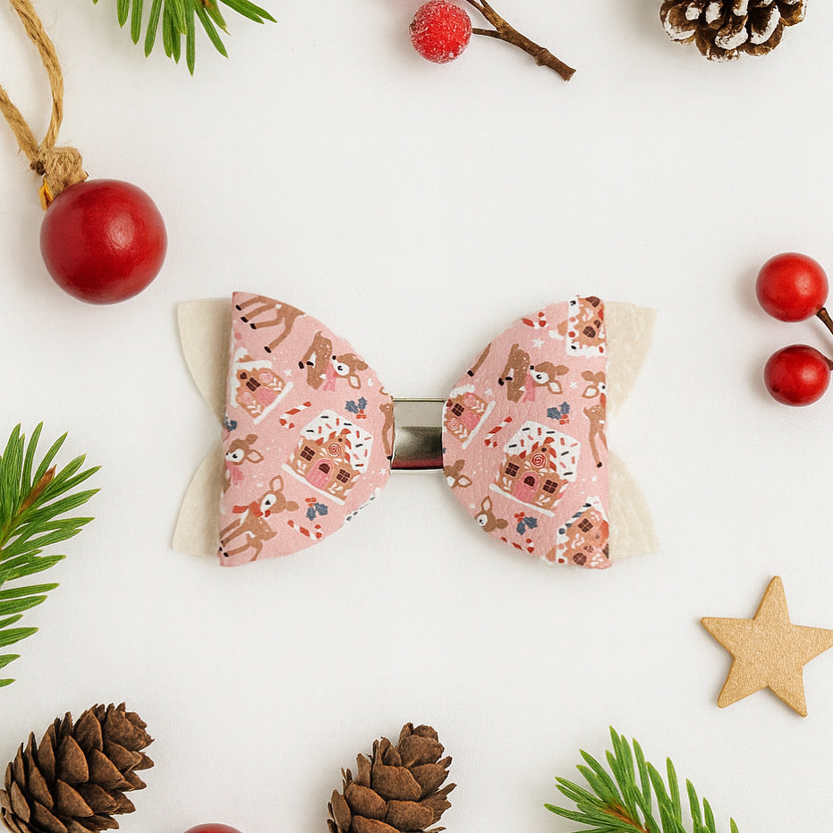 Gingerbread House Bow
