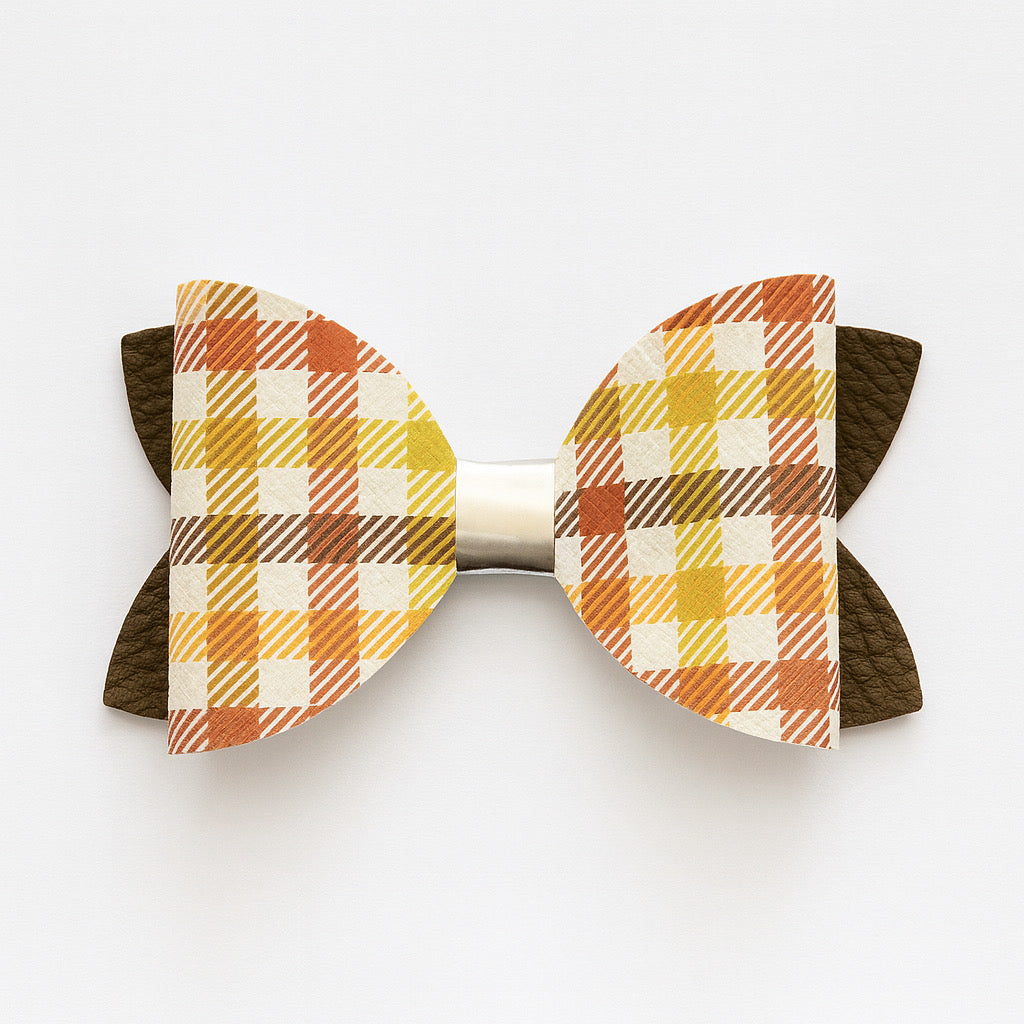 Fall Plaid Bow