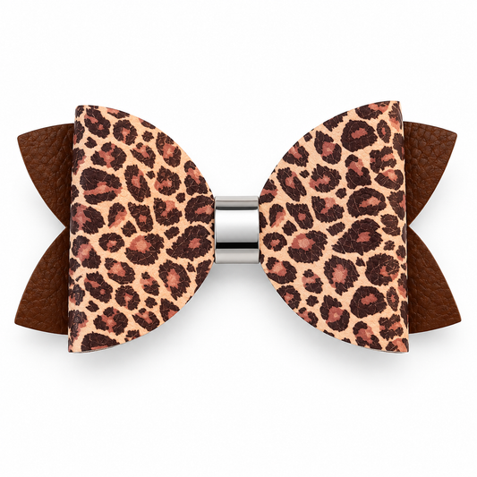 Cheetah chic bow