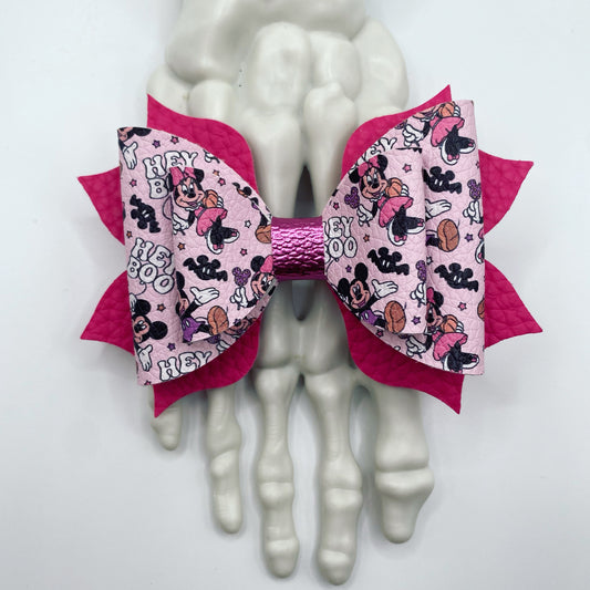Pink Boo Bow