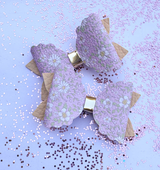 Purple  Floral Piggies